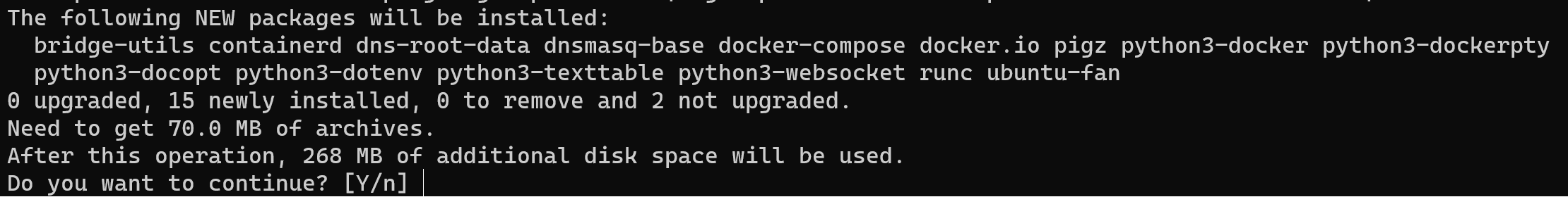 Installation of Docker