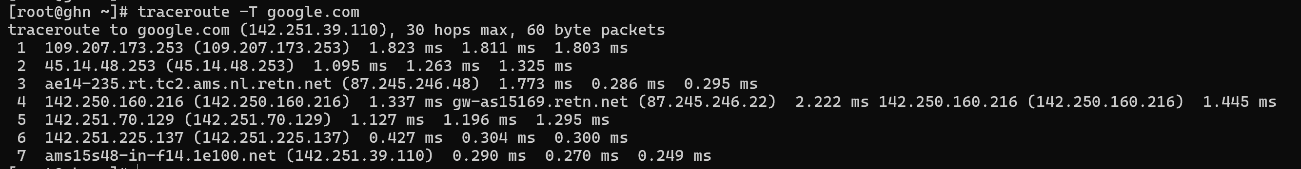 TCP traceroute