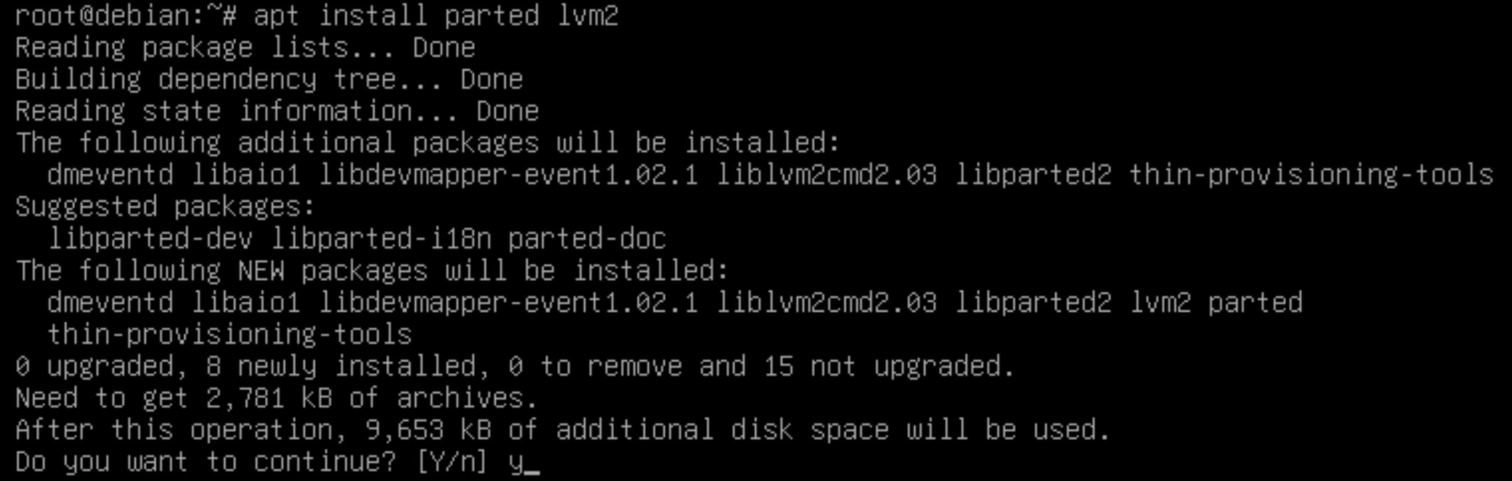 Install LVM